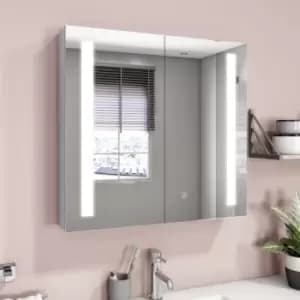 Mirrored Wall Bathroom Cabinet with Lights 800 x 700mm - Capricorn