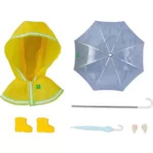 Original Character Parts for Nendoroid Doll Figures Outfit Set Rain Poncho - Yellow