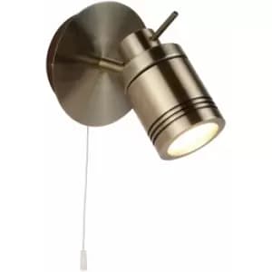 Samson wall lamp, antique brass, 1 bulb