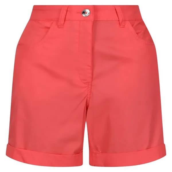 Regatta Womens Pemma Organic Coolweave Cotton Summer Shorts UK 12- Waist 29', (74cm) Peach Bloom RWJ245-9JA-12
