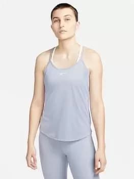 Nike The One Dri-FIT Elastika Tank Top - Blue Size 2XL, Women