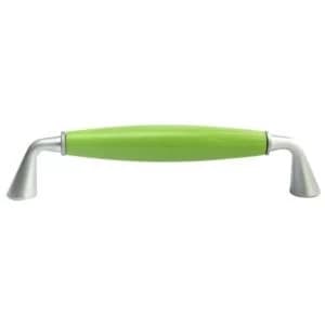BQ Green Matt Chrome Effect Bar Furniture Pull Handle Pack of 1