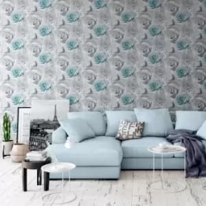 Muriva Madison Wallpaper, Blue