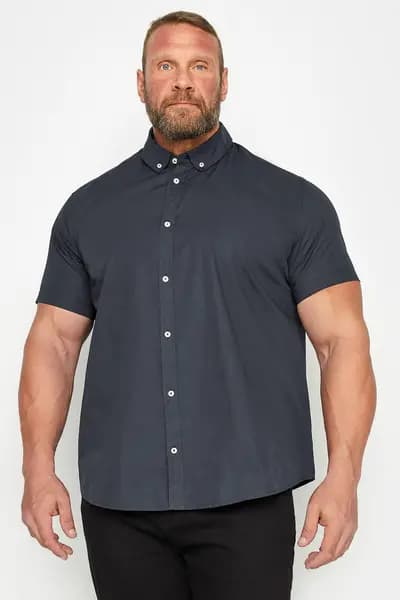 BadRhino Poplin Shirt Mid Navy