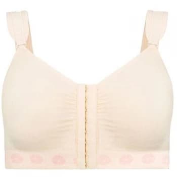 Theya Healthcare Peony Bamboo Front Fastening Post Surgery Bra - Cream