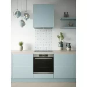 House Beautiful - Heritage Sky Blue Glass Kitchen Splashback 600mm x 750mm - Blue