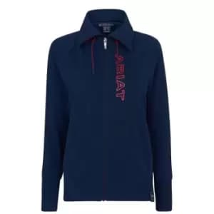 Ariat Team Logo Full Zip Sweatshirt Womens - Blue
