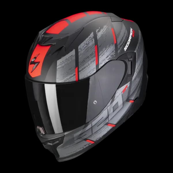 Scorpion Exo-520 Evo Air Maha Matt Black-Red Full Face Helmet XL