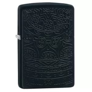 Zippo Black Matte218 tone on tone design windproof lighter