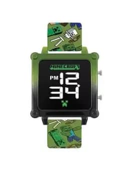 Minecraft Minecraft Character Print Gradient LED Strap Watch