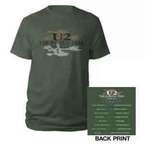 U2 - Joshua Tree Logo 2017 Unisex X-Large T-Shirt - Green