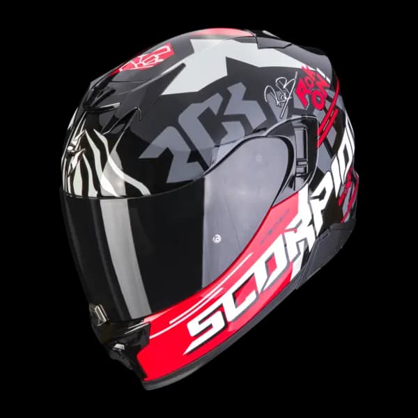 Scorpion Exo-520 Evo Air Rok Bagoros Black-Red Full Face Helmet Size M
