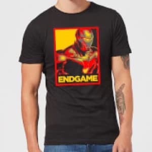 Avengers Endgame Iron Man Poster Mens T-Shirt - Black