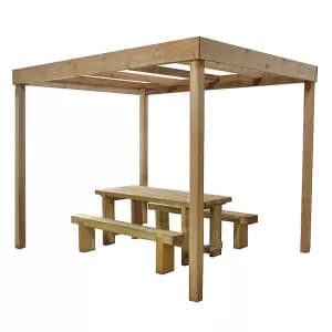 Forest Garden Forest Modular Pergola with 2 Side Wood