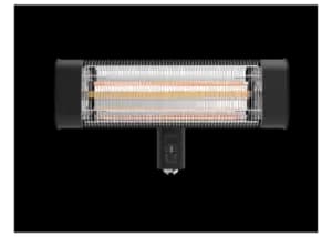 Devola Platinum 1.8kW Wall Mounted Patio Heater with Remote Control IP65 (Black) - DVPH18PWMB