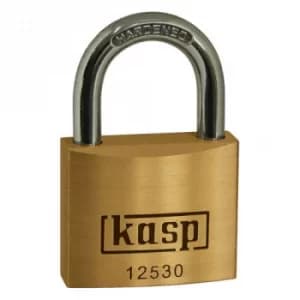 Kasp 125 Series Premium Brass Padlock Keyed Alike 30mm Standard 25305