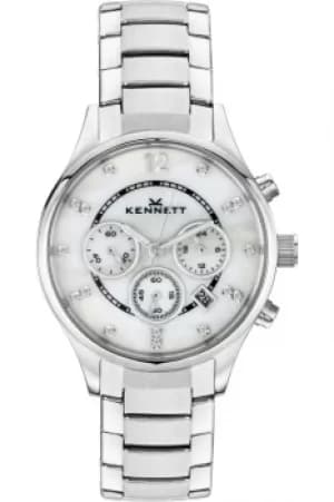 Ladies Kennett Lady Savro Chronograph Watch LWSAVWHSILMET