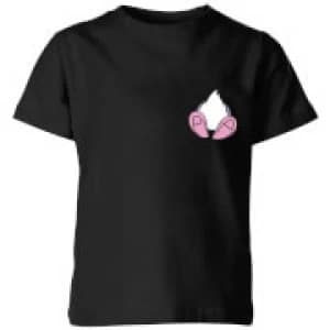 Disney Daisy Duck Backside Kids T-Shirt - Black - 11-12 Years