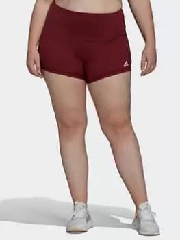 Adidas Yoga Essentials High-Waisted Short Tights (Plus Size)