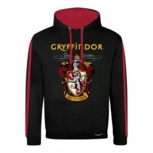 Harry Potter Unisex Adult Property of Gryffindor Contrast Hoodie (M) (Black/Red)