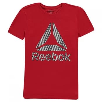 Reebok Delta Logo T Shirt - Red