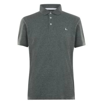 Jack Wills Langold Jaspe Pique Polo - Dark Green