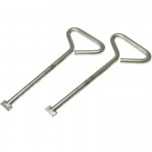 Monument Manhole Cover Lift Keys 300mm Pack of 2
