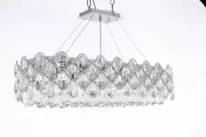 Raina 10 Light Chrome Crystal Light