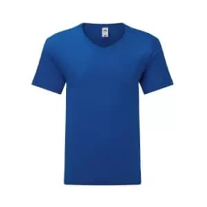 Fruit Of The Loom Mens Iconic 150 V Neck T-Shirt (3XL) (Royal Blue)