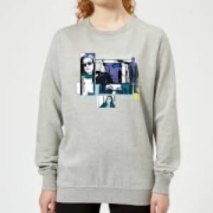 Marvel Knights Jessica Jones Comic Panels Womens Sweatshirt - Grey - L