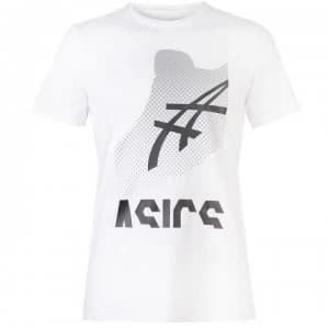 Asics Sneaker T Shirt Mens - White/Blk/Grey