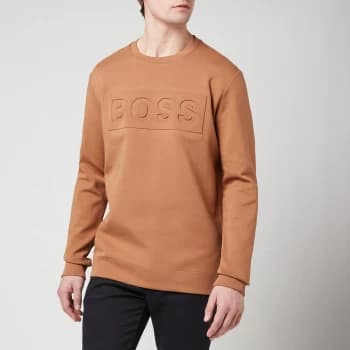 BOSS Athleisure Mens Salbo 1 Crewneck Sweatshirt - Medium Brown - L