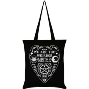 Grindstore We Are The Weirdos Mister Ouija Tote Bag (One Size) (Black) - Black