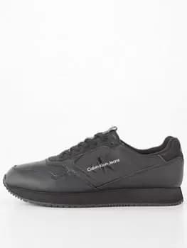 Calvin Klein Jeans Retro Runner Mono Patch Trainers - Black