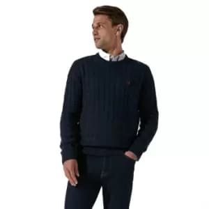 Crew Clothing Mens Regatta Cable Crew Neck Jumper M - Chest 40-41.5'