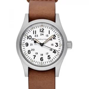 Khaki Field Mechanical Manual-winding White Dial Stainless Steel Mens Watch