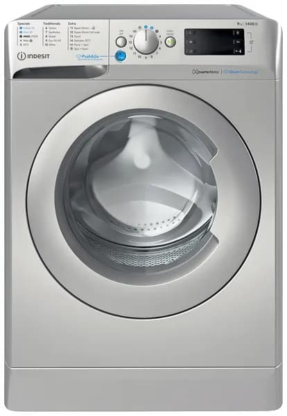 Indesit BWE91496XSVUK 9KG 1400RPM Push&Go Washing Machine