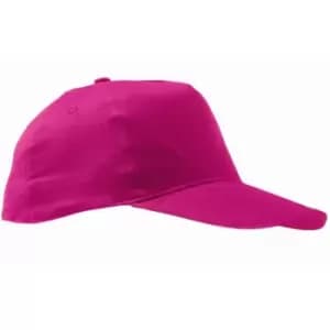 SOLS Unisex Sunny 5 Panel Baseball Cap (ONE) (Fuchsia)
