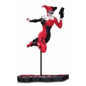 Harley Quinn Red White and Black Statue by Terry Dodson