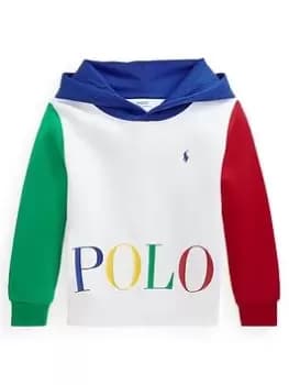 Boys, Ralph Lauren Boy Colourblock Hoody - Multi, Size 14-16 Years=L