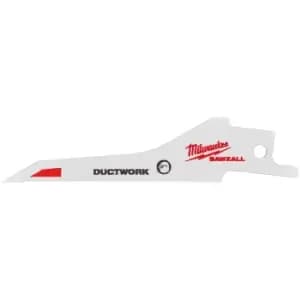 Milwaukee Ductwork Thin Metal Cutting Reciprocating Saw Blades 85mm Pack of 5