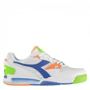 Diadora Lifestyle Rebound Ace Trainers - Wht/Blue C2379