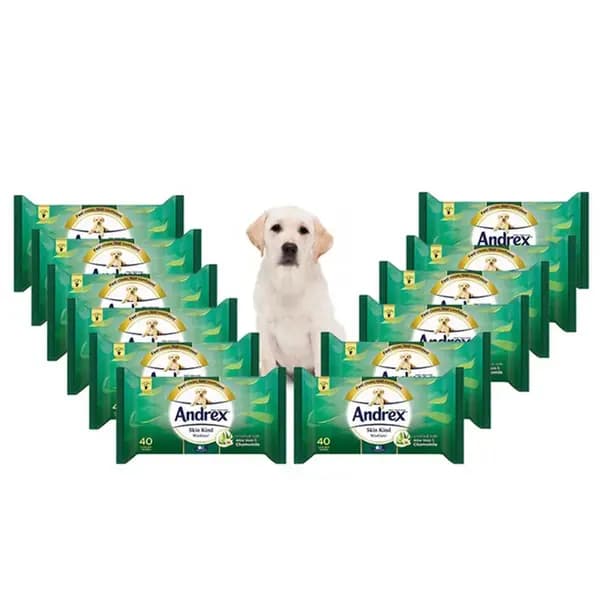 Andrex Skin Kind Aloe Vera Washlets 40 Wipes