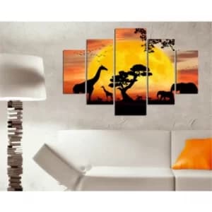 ST146 Multicolor Decorative MDF Painting (5 Pieces)