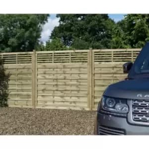 Rowlinson Langham Garden Screen Fencing 6ft x 4ft Pack of 3, Natural