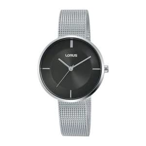 Lorus RG253QX9 Ladies Large Slim Dial Dress Watch with a Stainless Steel Mesh Bracelet
