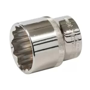 Silverline 736697 Socket 1/2" Drive 12pt Metric 30mm