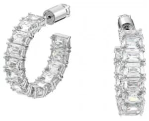 Swarovski 5612673 Millenia Octagon Crystal Hoop Earrings Jewellery