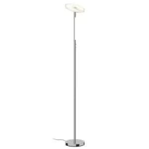 Siro Dimmable LED Floor Lamp 18W+4W Nickel