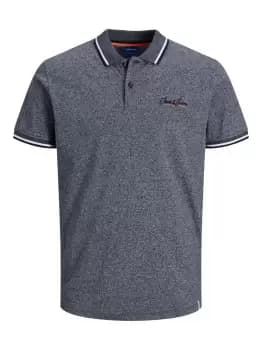 JACK & JONES Single Jersey Polo Shirt Men Blue